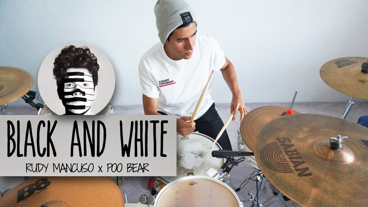 BLACK & WHITE - Rudy Mancuso & Poo Bear | Drum Remix