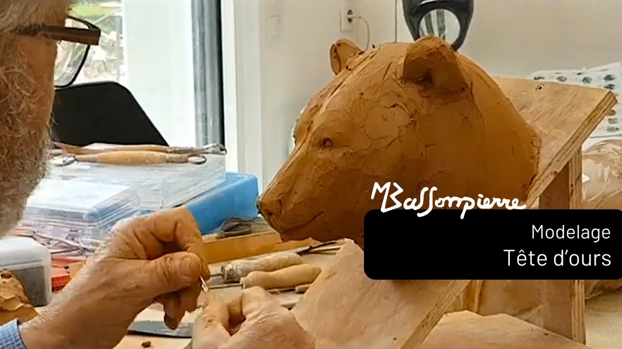 Modelage - Tête d'Ours - Michel BASSOMPIERRE