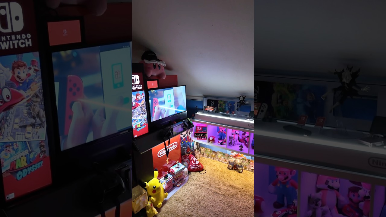 My Nintendo switch set up #youtubeshorts #nintendo #nintendoswitch