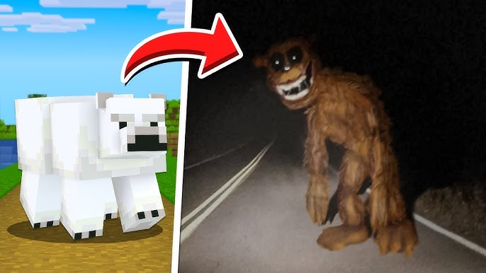 MOBS DO MINECRAFT NA VIDA REAL!! (Assustador) 