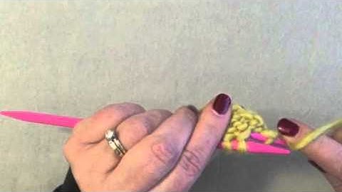 Knit in Stitch Below (Lifted Increase)