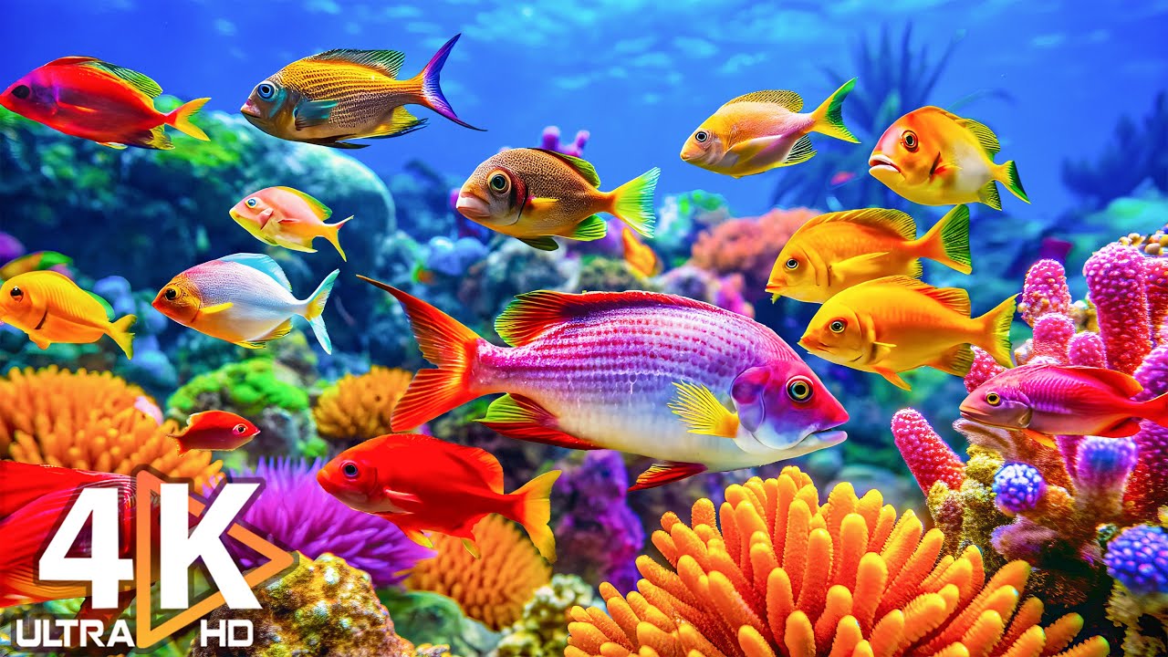 4K Deep Sea Wonders - Marine Life, Sea Animals & Peaceful Music for Sleep #15