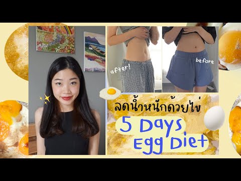 ลดน้ำหนักเร่งด่วนด้วย Egg Diet | กินไข่อย่างเดียว 5 วันลดไขมัน (อัพเดตทุกวัน)