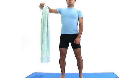 Shoulder Internal Rotation Stretch (towel)