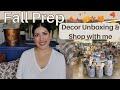 FALL PREP | Unboxing Fall Decor | Fall Decor Shop with me | Joann, Hobby Lobby, World Market
