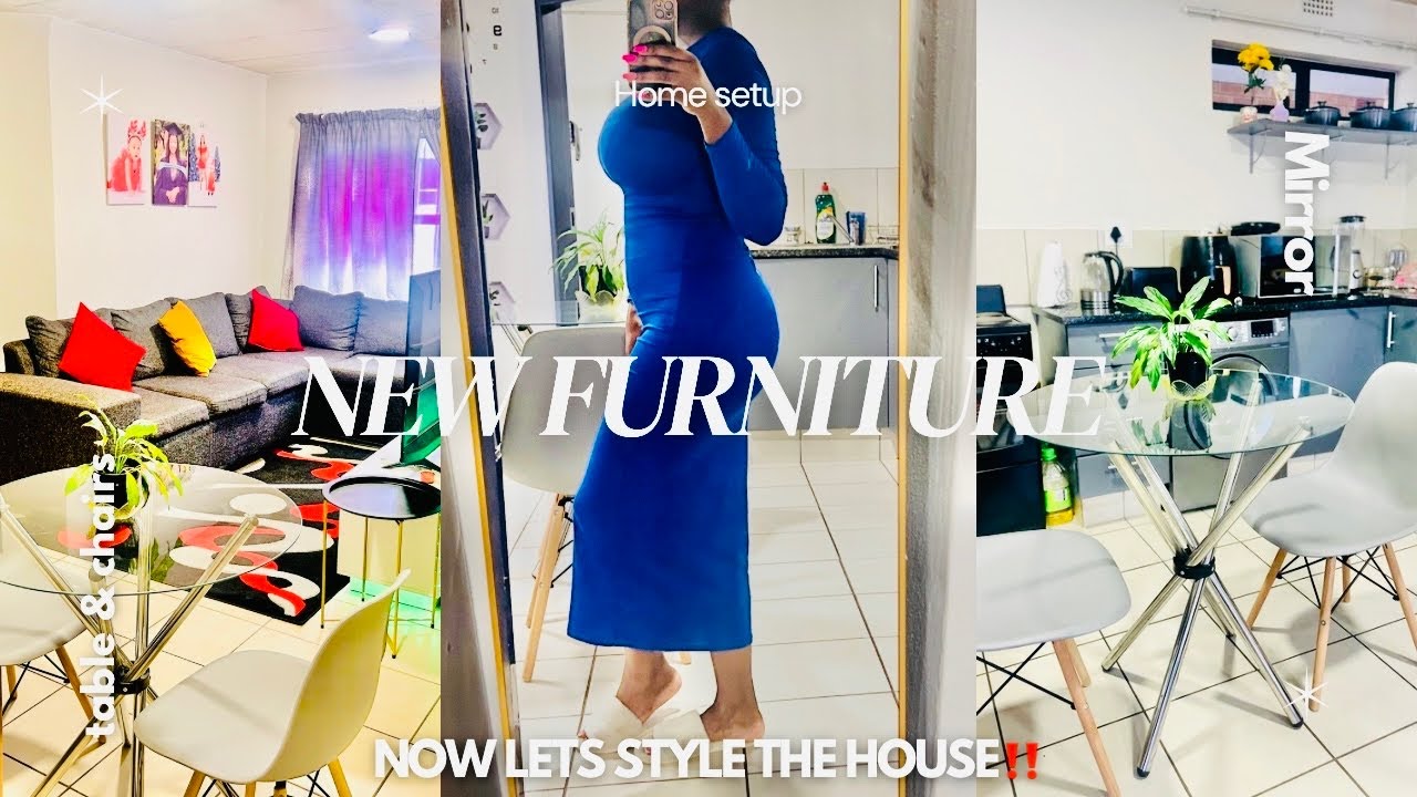 VLOG: Small Space Dining Area Makeover | Budget Furniture Find! | Dinning Set | Mirror 🪞 