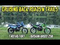 Cruising around some back roads and trails on the Brozz 250 and TBR7 (4K UHD)