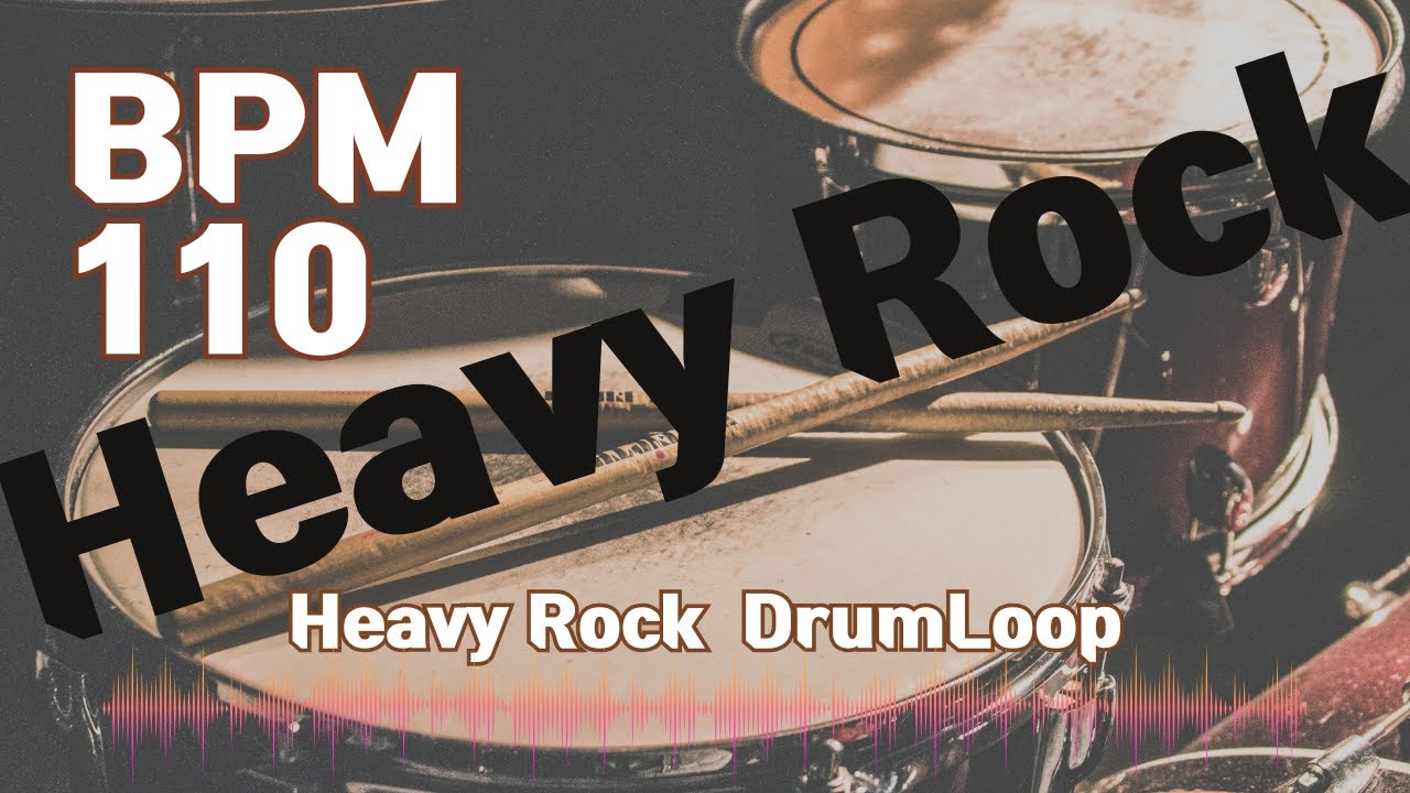 Heavy Rock Drum Loop Practice Tool 110bpm