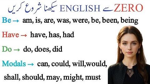 Helping Verbs in English (with Urdu)