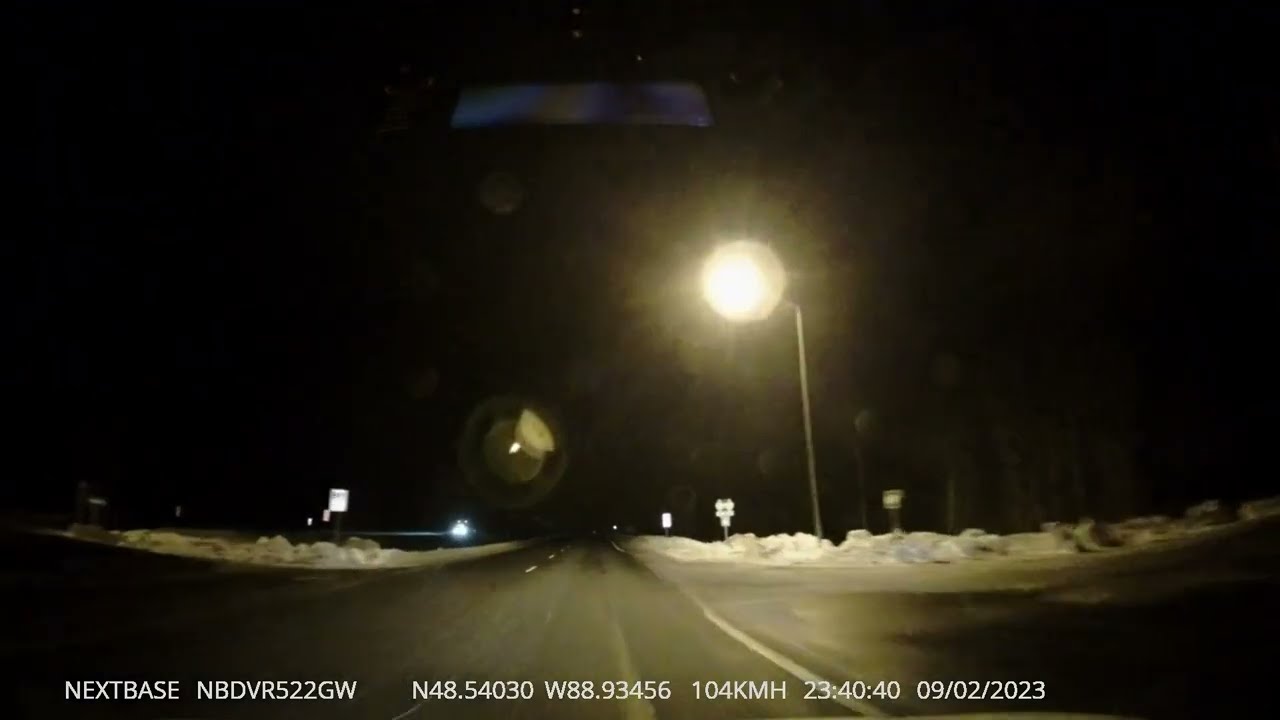 0001 - Thunder Bay to Geraldton Ontario (Night Drive Feb 09, 2023 - 300km)