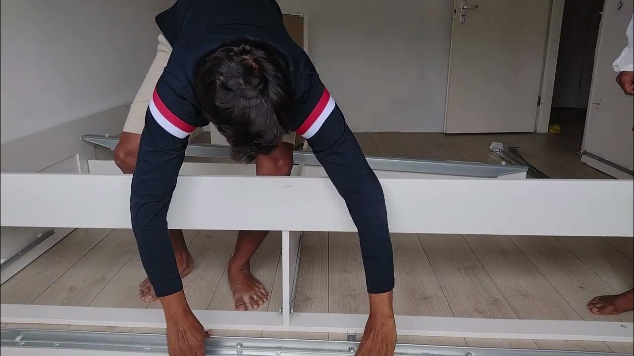 IKEA BRIMNES Bed frame with storage Assembly instructions YouTube