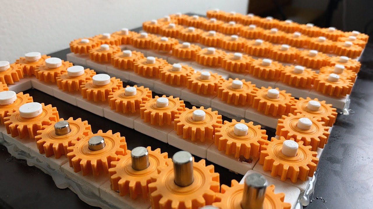 Longest 3D Printed 1:1 Gear Train - YouTube