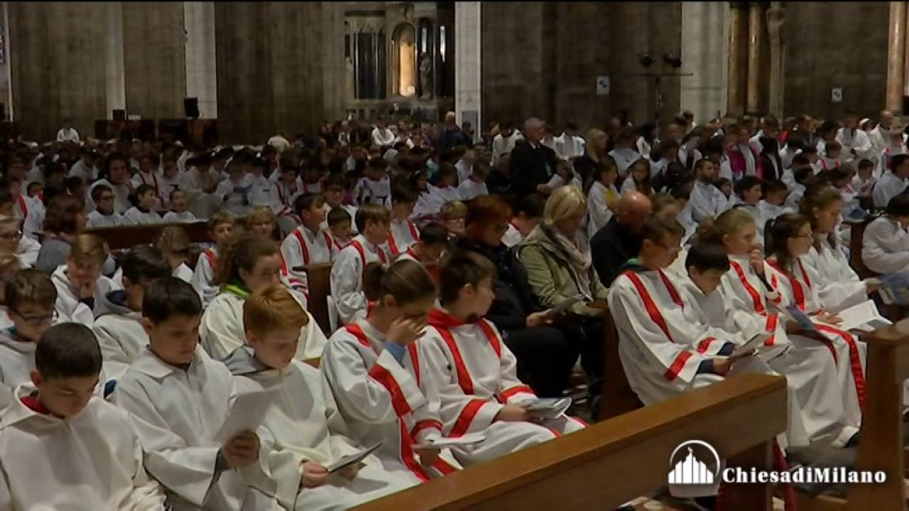 Milano - Chierichetti, Meeting giubilare col card. Scola in Duomo - omelia dell'Arcivescovo