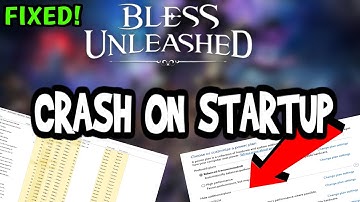 How To Fix Bless Unleashed Crashes! (100% FIX)