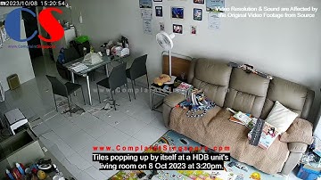 Tiles Popping Up By Itself For Unknown Reason In A HDB Living Room