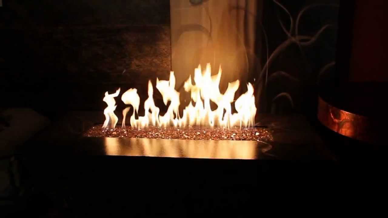 Rectangle Parallax Fire Pit Burning Youtube