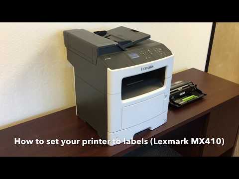 Lexmark MX410de Printers: How to Set to Print on Labels