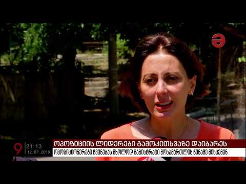 ოპოზიციური პარტიის ლიდერები  ჩვენებას მხოლოდ მაგისტრატი მოსამართლის წინაშე მისცემენ