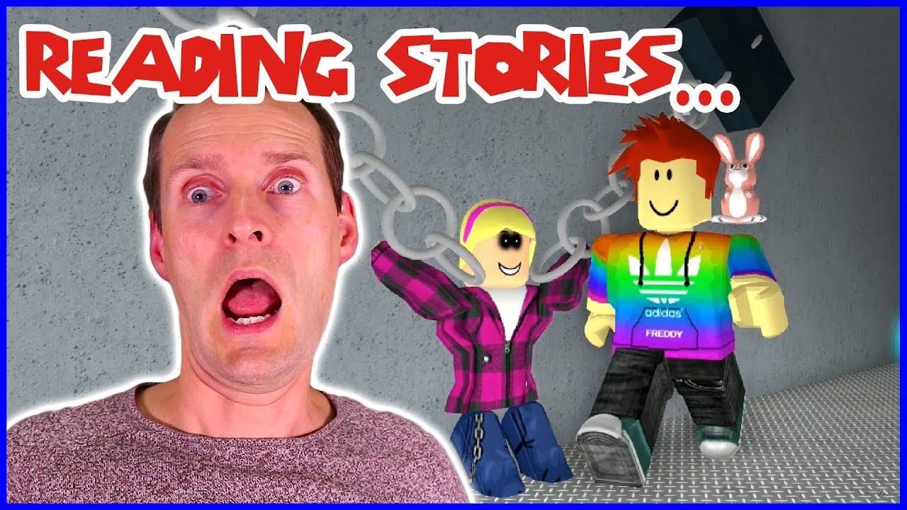 Look At These Chains Reading Scary Stories In Roblox Youtube - karina omg roblox scary