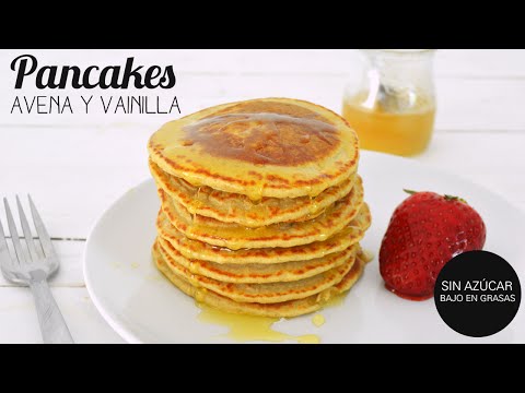 DESAYUNOS SALUDABLES: PANCAKES AVENA | mi secreto para pancakes esponjosos en 15 min