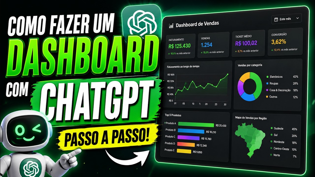 Como criar um dashboard com ChatGPT (testei na prática)