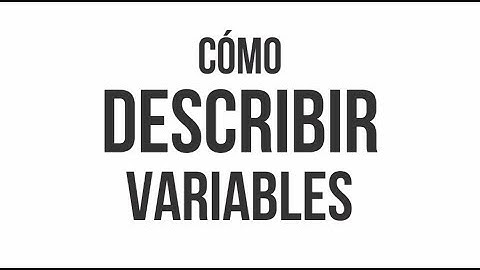 Tutorial Básico de STATA (5) - Cómo Describir Variables