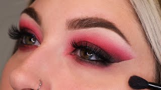 RED SMOKEY EYE MAKEUP TUTORIAL ! | Rainbow Makeup Series | How to wear red eye shadow