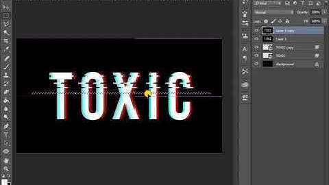 How to create Awesome Glitch Text Effects [ Photoshop Tutorials ]