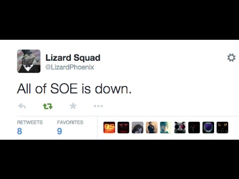 Vidéo: Lizard Squad Attaque PlanetSide 2, H1Z1, Plus