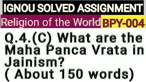 IGNOU SOLVED ASSIGNMENT BPY-004 Q.4(C)
