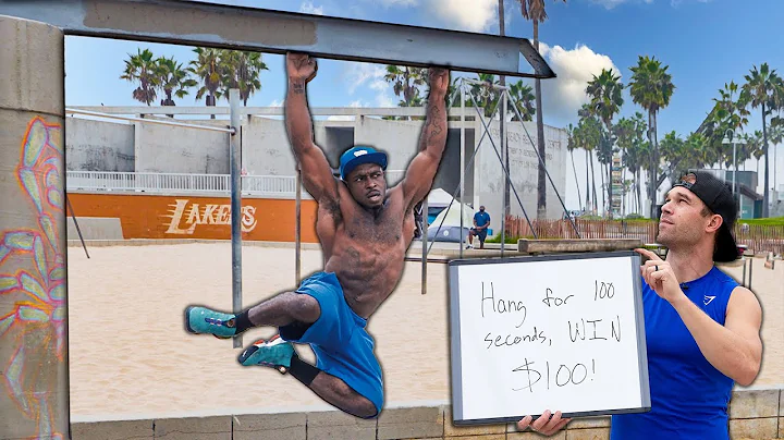 Hang For 100 Seconds, Win $100 vs. Bodybuilders on...