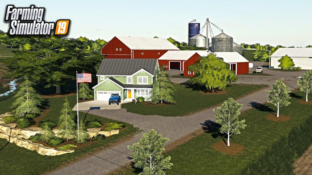 Farming Simulator 19 American Map MEDICINE CREEK FARMS! (BEST USA MAP IN FARMING SIMULATOR!) | MAP 