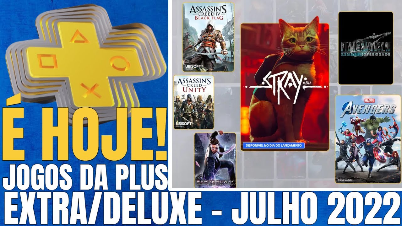 Catálogo de Jogos PlayStation Plus para julho: Stray, Final Fantasy VII  Remake Intergrade, Marvel's Avengers – PlayStation.Blog BR