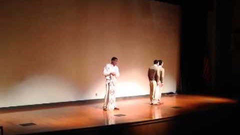 Lambda Theta Phi intro at UTA Showcase