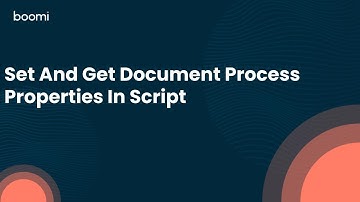 Set And Get Document Process Properties In Script
