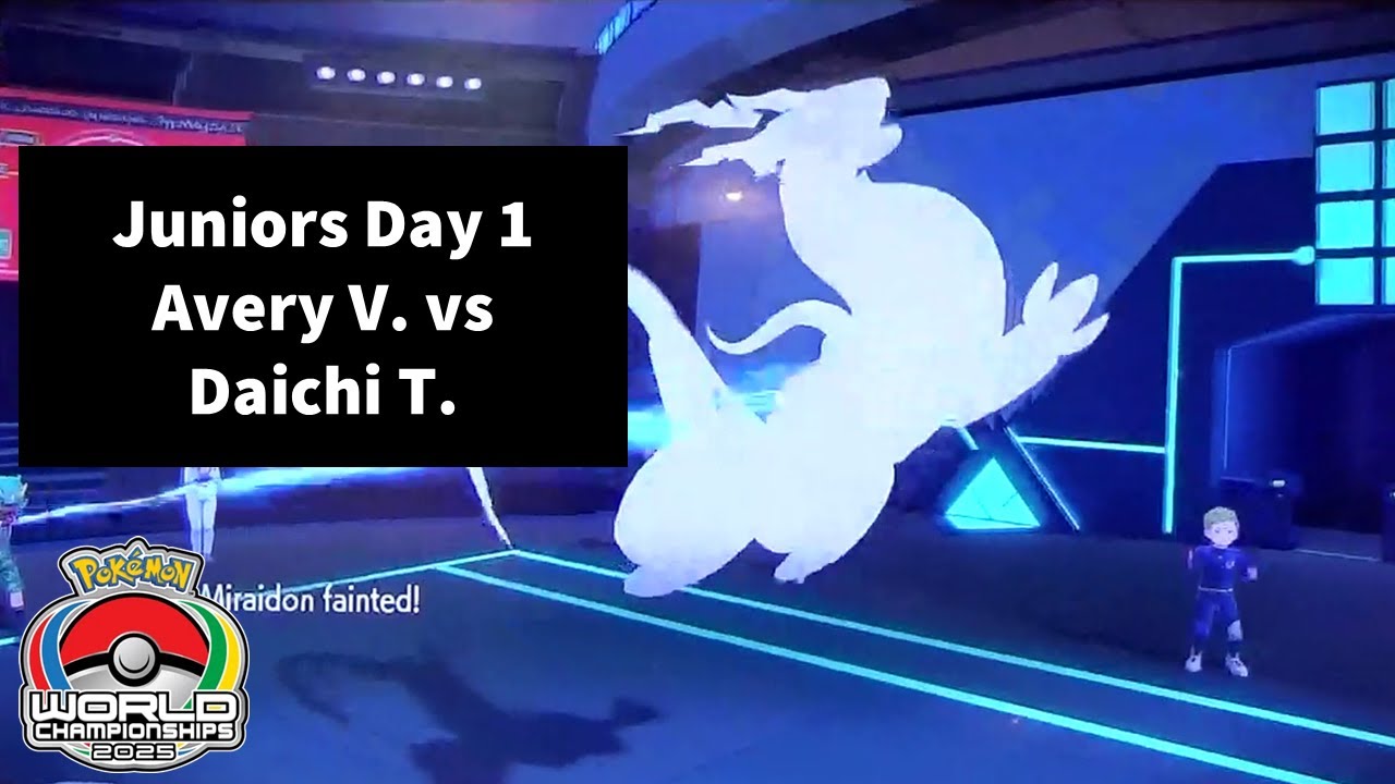 VGC '25 Worlds, Juniors D1 R3 - Avery Vehlewald vs. Daichi Tatsumi