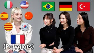 Can 7 Language Polyglots LEARN Other Language Quickly? (Brazil, German, Türkiye)