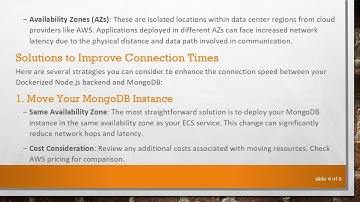 How to Solve Slow MongoDB Connections in Dockerized Node.js Backend with Amazon EC2