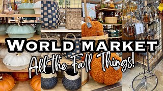 WORLD MARKET FALL DECOR • SHOP WITH ME • ALL THE FALL THINGS!
