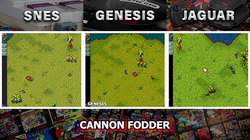 Super Nintendo vs Sega Genesis vs Atari Jaguar | Cannon Fodder