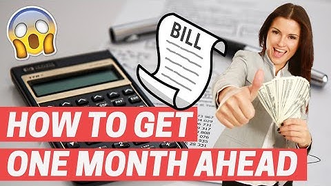 How To Get One Month Ahead on Bills - MONTH AHEAD FUND