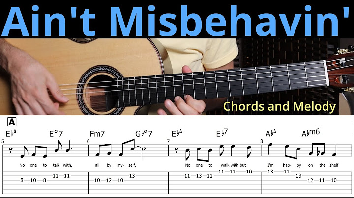 Ain't Misbehavin' Guitar version - Guitar performance video thumbnail