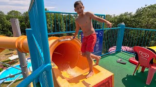 🏎️ Turbo Water Slide ☢️ At Palatinus 🇭🇺