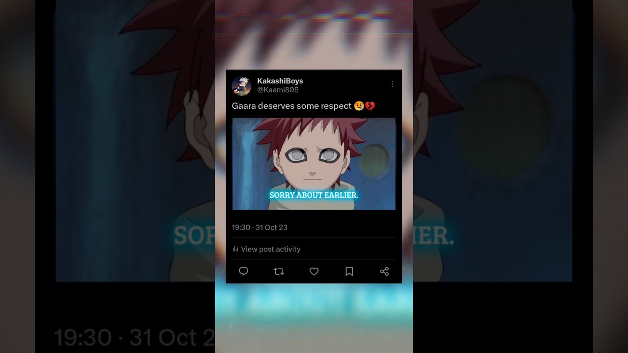 Gaara deserves some respect 😢💔