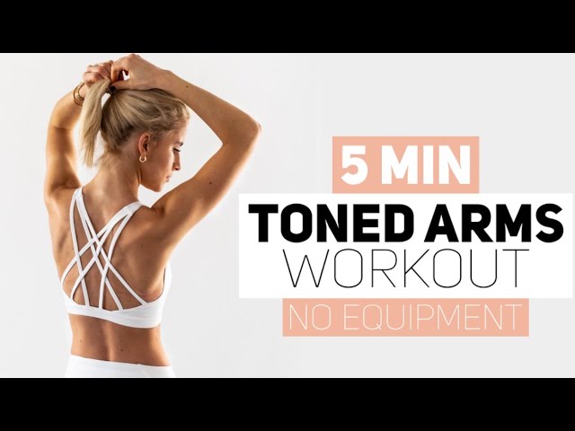 5 MINUTES TONED ARMS WORKOUT, no equipment