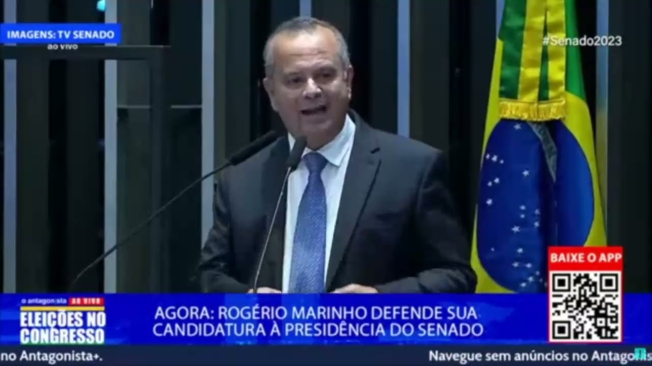 Em discurso, Rogério Marinho ataca Pacheco e Alcolumbre