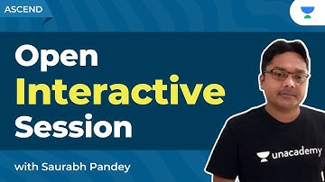 Open Interactive Session | UPPSC AE | SSC JE | ESE | General Studies | Saurabh Kumar Pandey