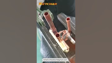 HVAC Reversing Valve Induction Brazing | HVAC Valve Copper Tubing Induction Brazing