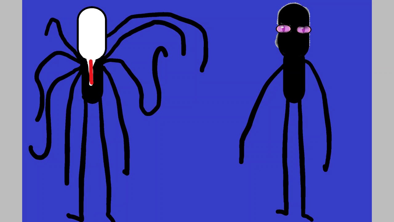 Slendy VS Endy drawing - YouTube