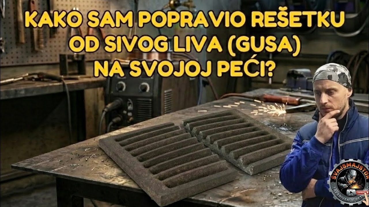 KAKO SAM POPRAVIO GUSANU REŠETKU OD PEĆI! CEO PROCES ZAVARIVANJA! (SIVI LIV)